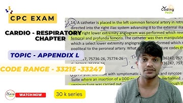 Cardio-respiratory chapter ll Appendix L ll #cpc #cpt #cpcexam #aapc #exam #medical #medicalcoding
