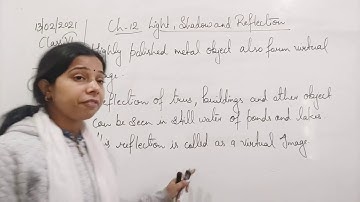 Class VI Science 13 02 2021 by Ms Mridulata Upadhyay Chapter 11 Light shadow and reflection