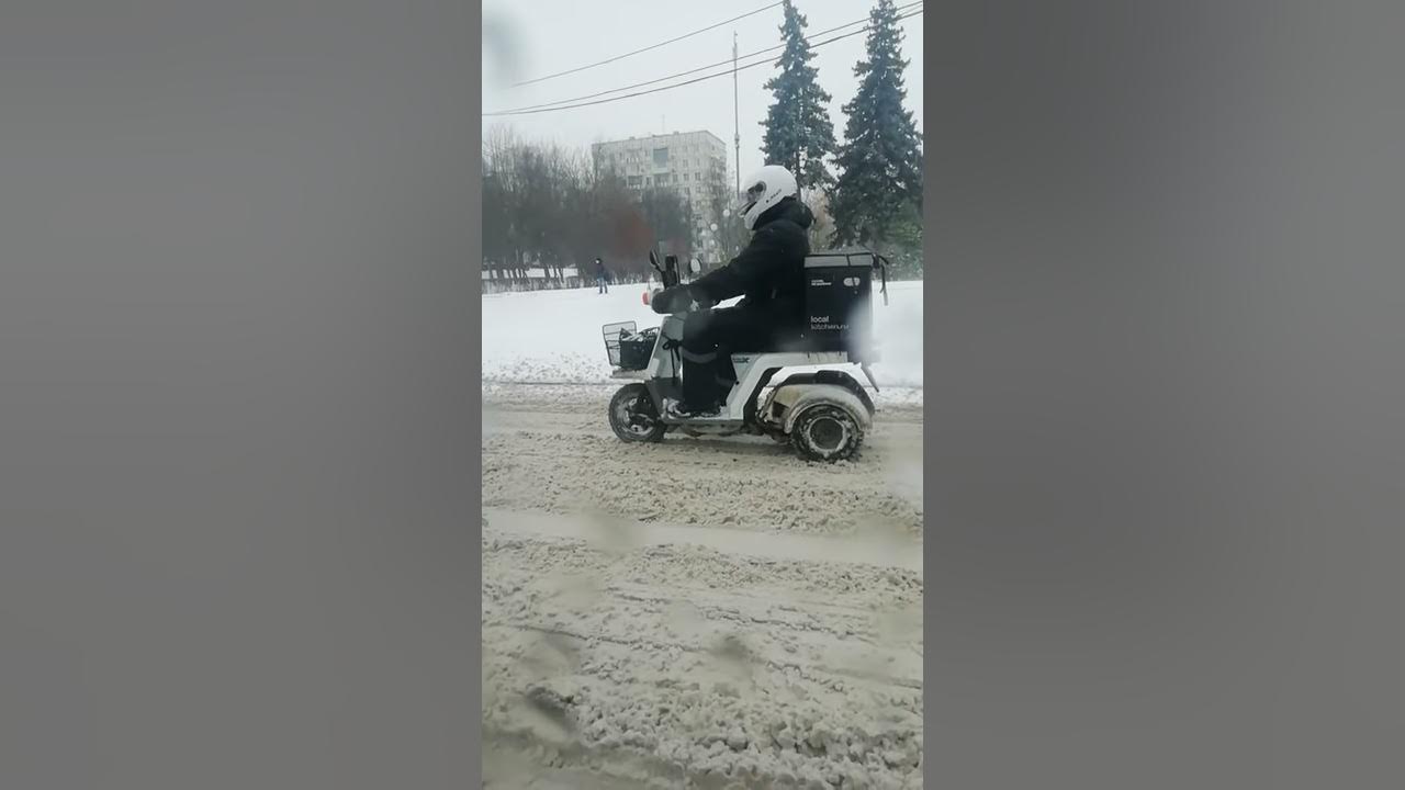 Зимние мото догонялки