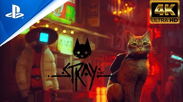 STRAY Gameplay Walkthrough Part 1 FULL GAME [4K 60FPS PS5] - No Commentary