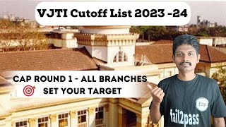 VJTI CUTOFF LIST 2023- 24 II Cap Round 1- All Branches II Set Your Target II - Vinod Sir II #vjti screenshot 4