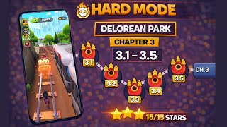 Subway Surfers City | Delorean Park HARD MODE Chapter 3 (3.1–3.5) All Stars 15/15 ⭐ Full Gameplay
