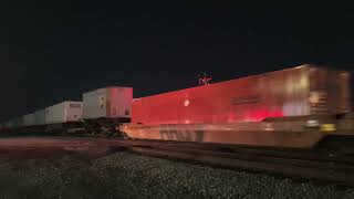 CSX 3226 Leads Long Slow Moving I032 Intermodal Combo Train NB With Horn Salute 340 Axles