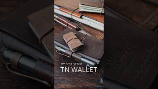 My best setup to use the card-sized Traveler's Notebook as a wallet