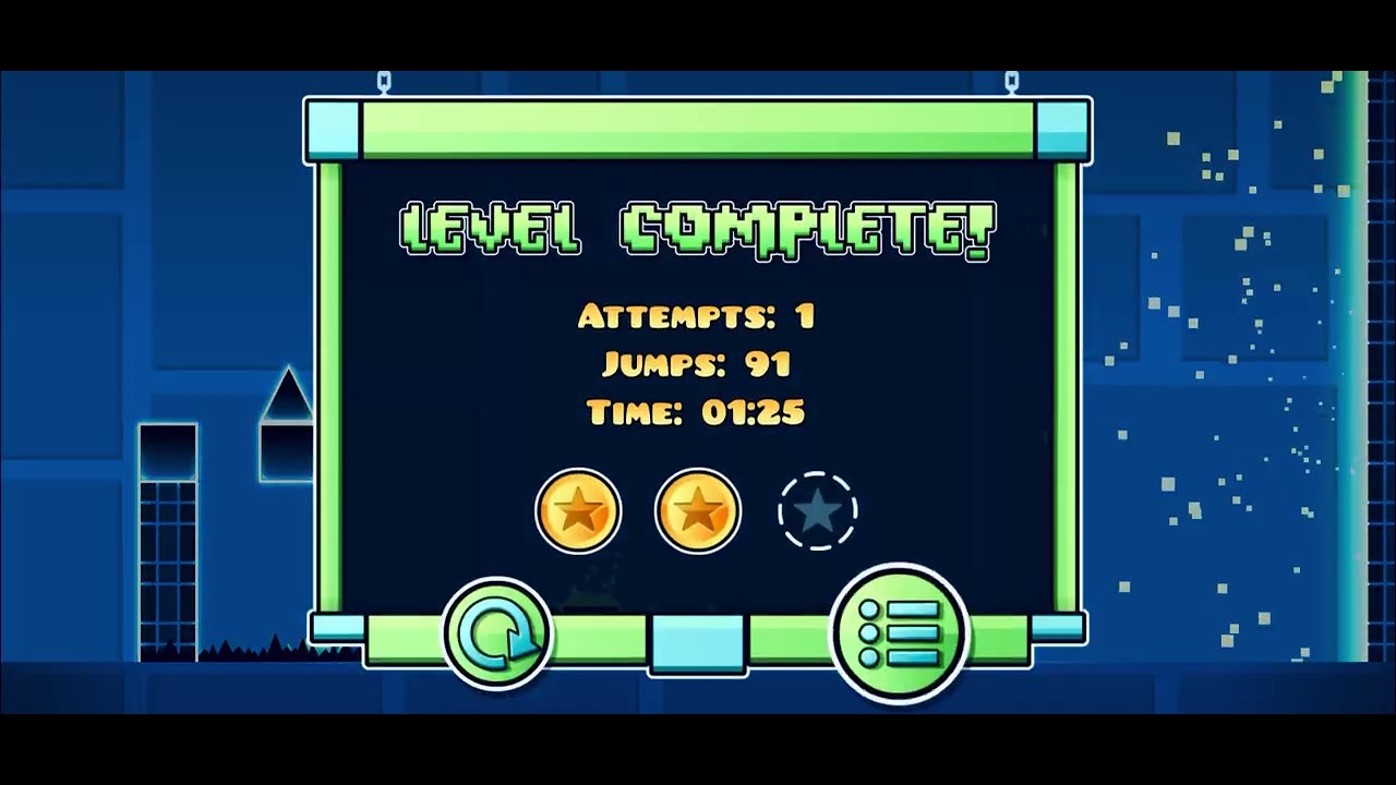 Trying to beat some geometry dash levels