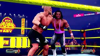 WWE 2K22 Fantasy Wrestling Brock Lesnar vs Bret Hart (2/3)
