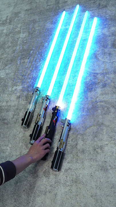 Anakin Skywalker Lightsaber Comparison#starwars #force #lightsaber #neopixel #rgb #fvp #Jedi #anakin