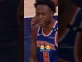 HUGE BLOCK BY OG 🚫 #knicks #nba #basketballshorts #oganunoby #nbaplayoffs