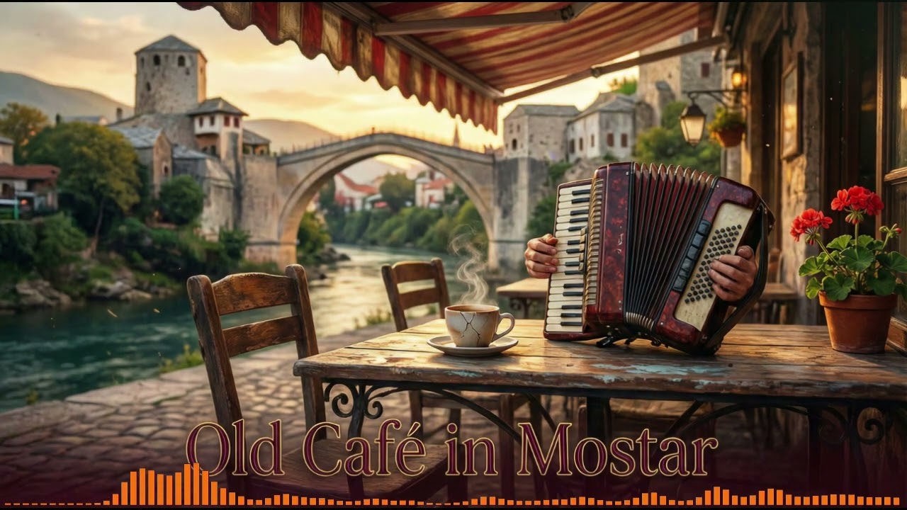 Harmonike Beats (Old Café in Mostar) | Balkan Vibes | Accordion rhythms #accordion #harmonica
