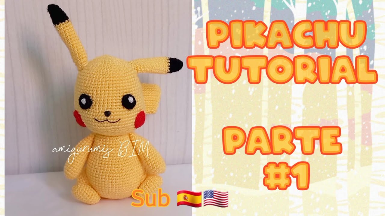 ПИКАЧУ #амигуруми #вязание крючком #покемон часть 1 суб