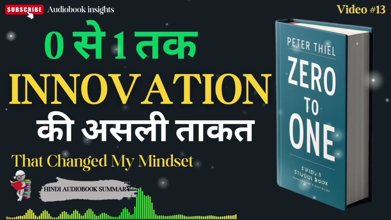 Zero to One Book Summary in Hindi | Peter Thiel | Startup, Business, Innovation,  Success Mindset,