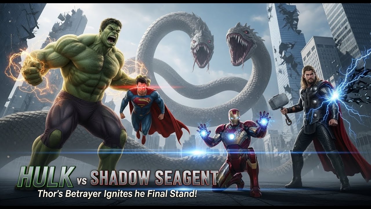 “Hulk vs Shadow Serpent  Thor’s Betrayal Ignites Superman & Iron Man’s Final Stand!”