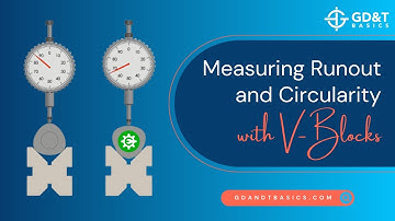 Measuring Runout and Circularity with V-Blocks