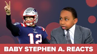 Baby Stephen A. reacts to Tom Brady leaving the Patriots for the Buccaneers | Baby First Take