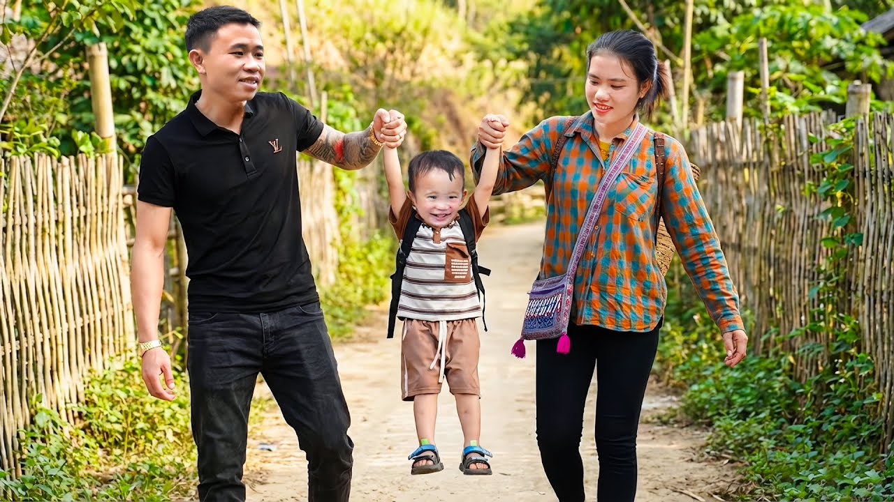 A Day in Thuy’s Daily Life – Harvesting Chives, Picking Up Nam from School, and Farm Care