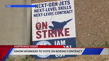 Boeing union set to vote on contract offer, could end strike