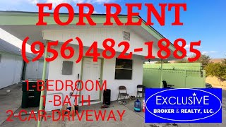 FOR RENT 2201 Puscas Ct Laredo TX 1 bedroom 1 bath 2 car driveway 1 000 Rent 956 482-1885
