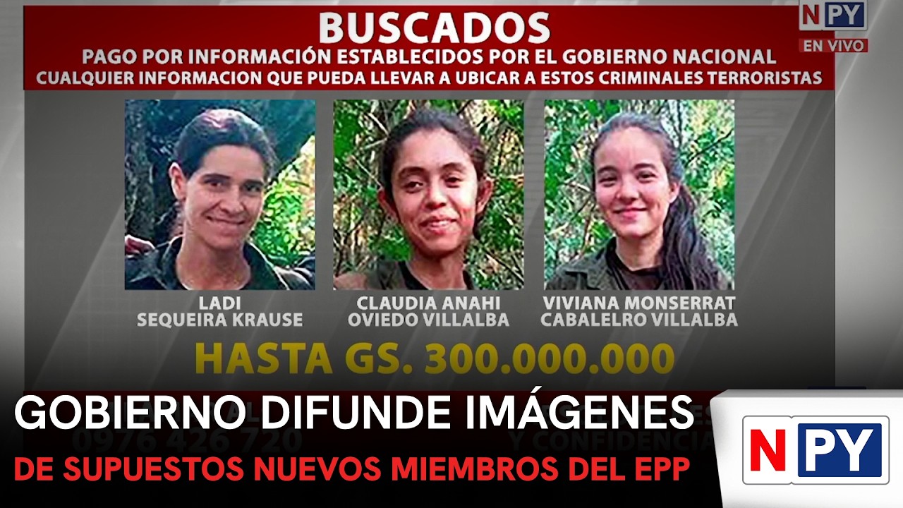 Gobierno difunde imágenes de supuestos nuevos miembros del EPP