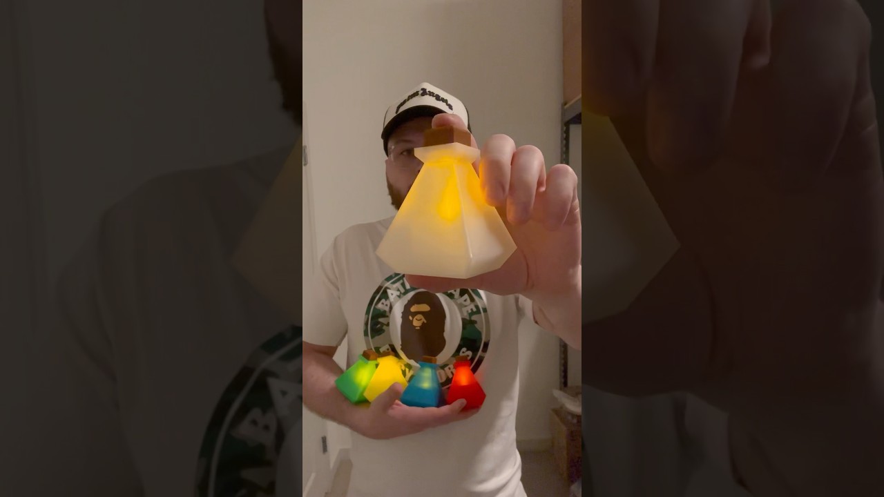 I designed a Potion Bottle LED Light 🔥