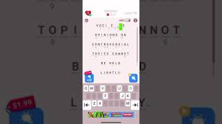 Solving level 36 on cryptogram