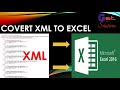 How to convert XML File to Excel 2016 File on 30 seconds✅