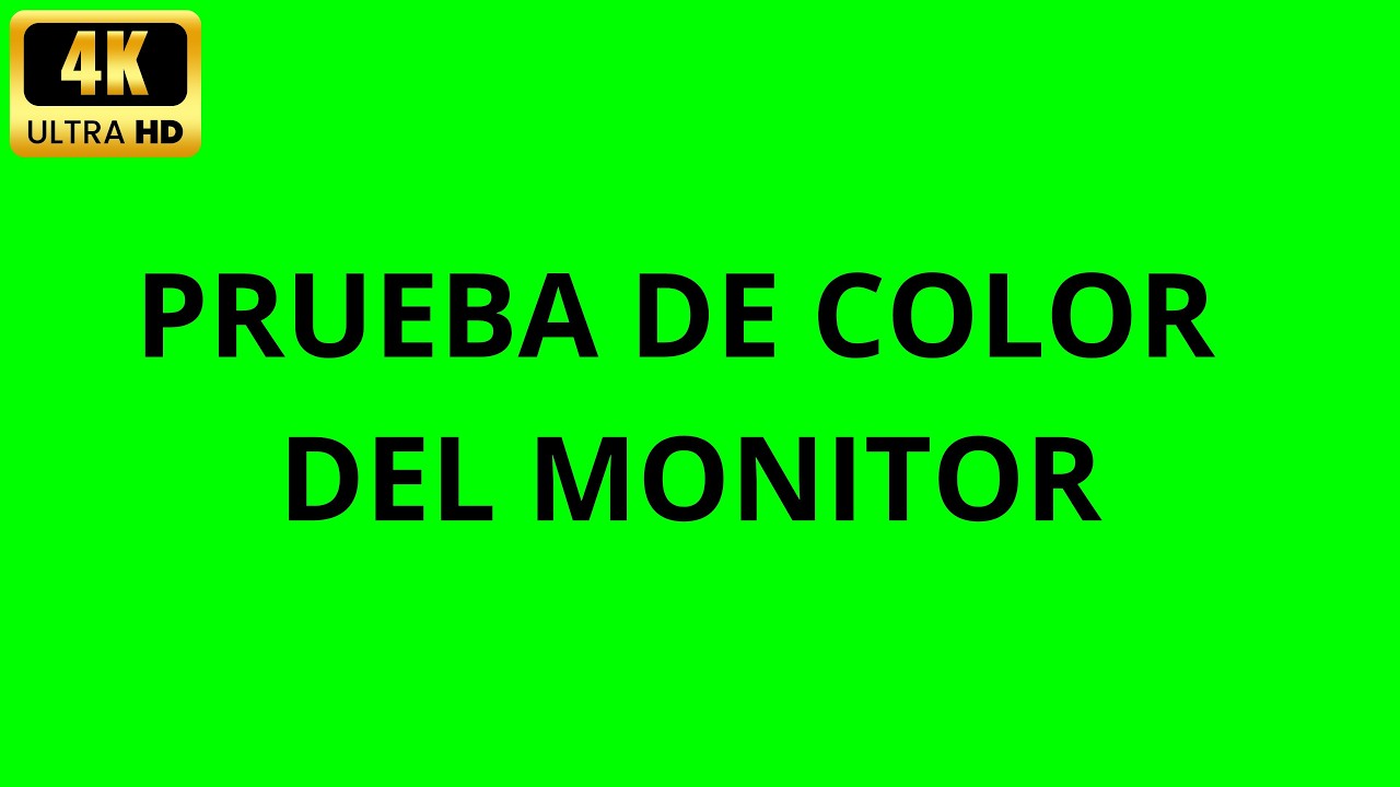 Color Test Youtube Prueba de Color del Monitor 4K - Test de Pantalla RGB y CMYK - YouTube