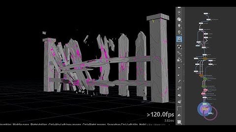 Creating Realistic Wood Destruction with Soft Constraints in Houdini