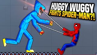 Huggy Wuggy Tries to EAT Spider-Man - People Playground Gameplay