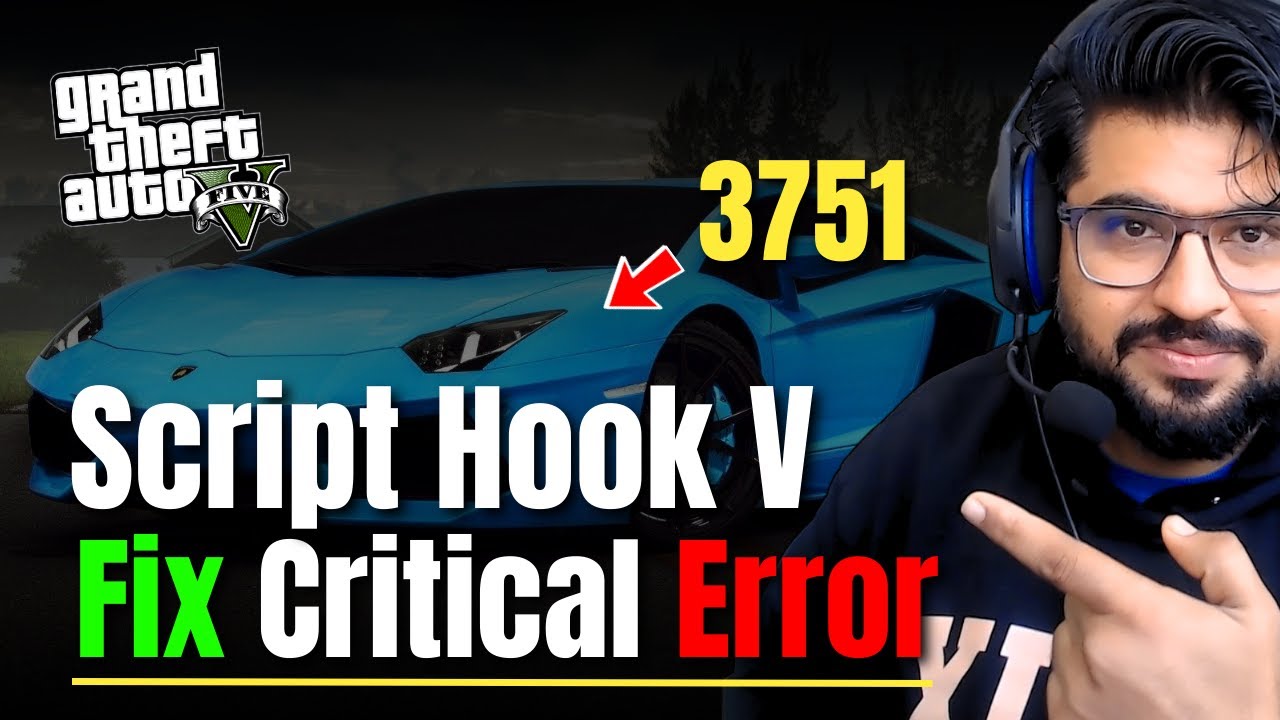How to Fix Script Hook V Critical Error in GTA 5 v3751 | Latest Update!