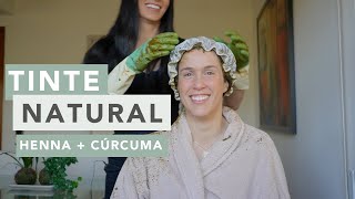 TINTE NATURAL con henna | Le tiño el pelo a mi hermana con henna y cúrcuma