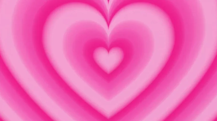 Dreamy Aura Pink Heart Gradient Tunnel 1 Hour Loop HD 4K