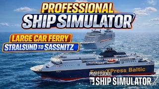 Professional Ship Simulator | Large Ferry vs Small Boats Baltic Near Miss Stralsund to Sassnitz screenshot 4