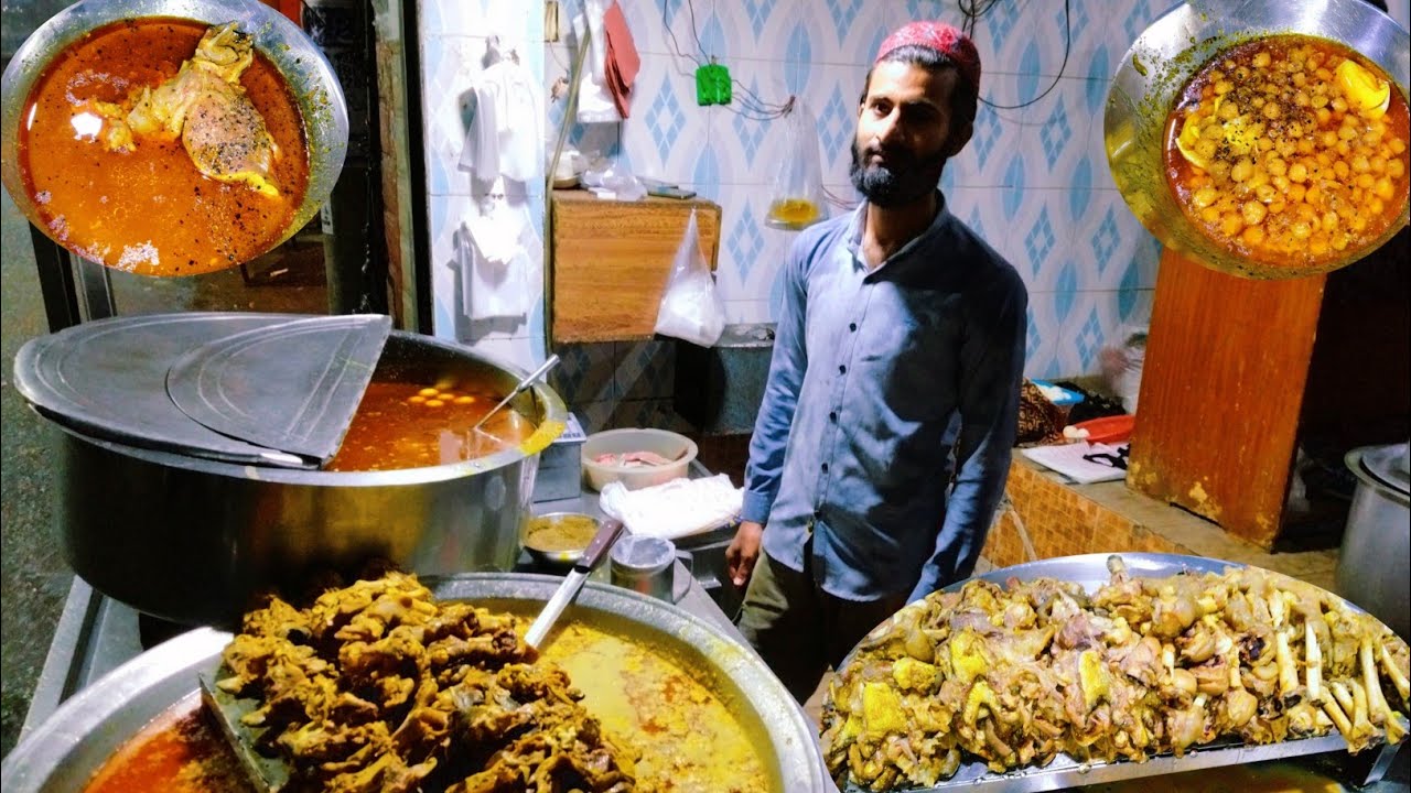 Famous Lahori Nashta|Haji Muhamad Riaz Chany Waly and Siri Paye|Street ...