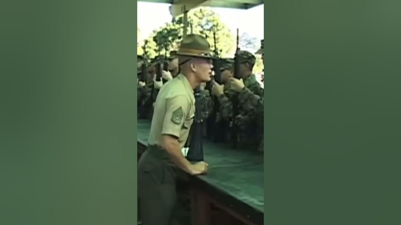 USMC Recruit uses squeaky voice while screaming, gets BLASTED by Drill Instructor #scream #usmc