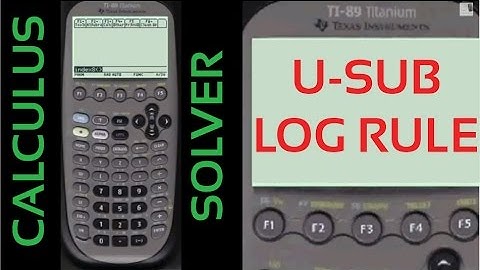 U-Substitution using Log Rule on TI-89 | Every Step Calculus