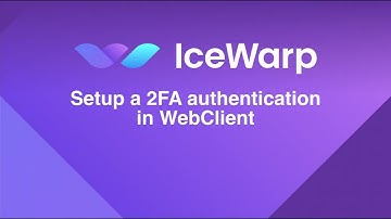 Setup two factor authentication