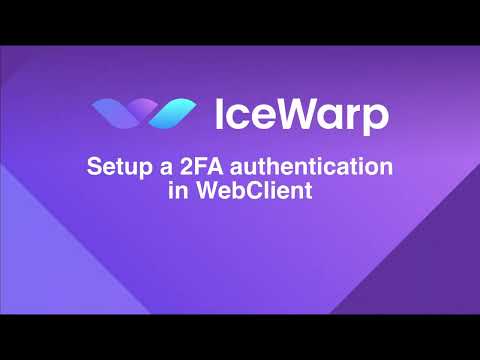 Setup two factor authentication