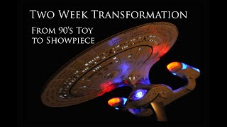 Transforming Star Trek Enterprise D: Toy to Legendary Display (16 days' work in 16 minutes!) & pics