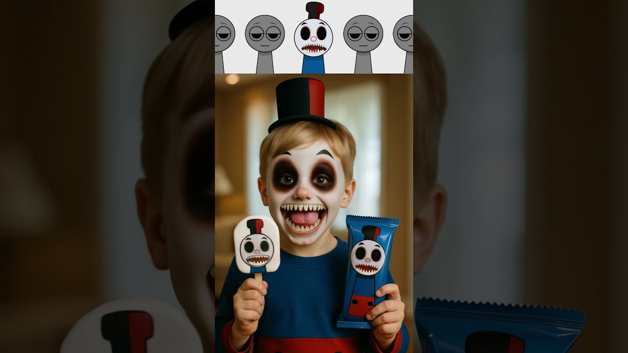 Incredibox Sprunki OC - Thomas The Train Eat Ice Cream In Real Life Meme!