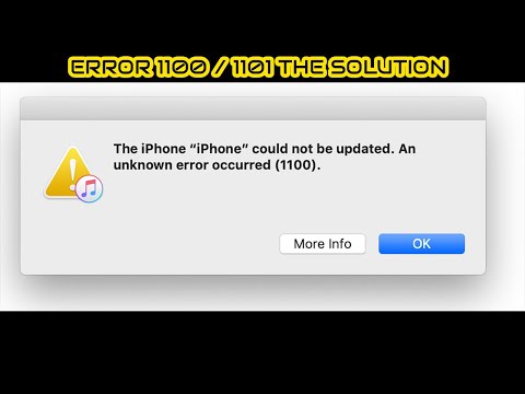 iTunes Error 1100 / 1101 - THE BIG SOLUTION - HOW TO FIX ERROR 1100 or 1101 - iPhone 7 Error 1100