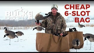 The CHEAPEST 6-SLOT FULLBODY GOOSE Decoy Bag | Bulk Decoy Club