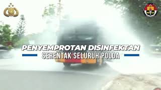 Penyemprotan Disinfektan Serentak Seluruh Polda