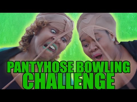 Pantyhose Bowling Challenge! - GloZell