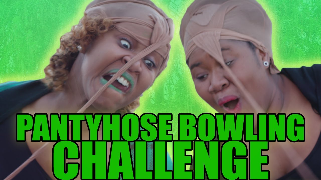 Pantyhose Bowling Challenge! GloZell YouTube