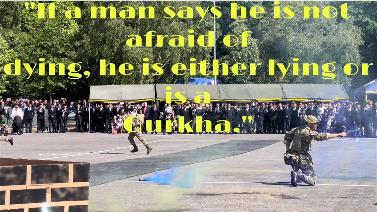 Khukuri Dance on QOGLR 64th Birthday/Gurkhas