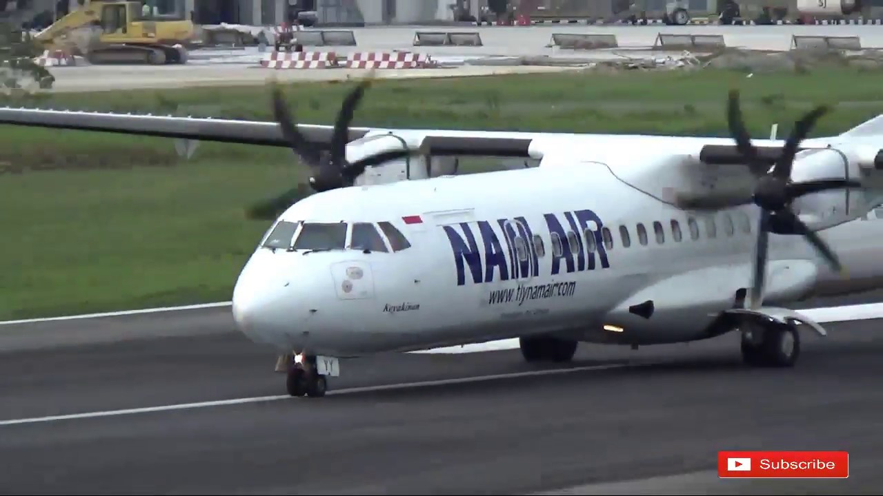 Tampak Jelas... Lihat Proses Take Off Pesawat ATR 72-600 NAM AIR