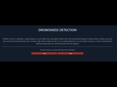 Drowsiness Detection using Facial Landmarks
