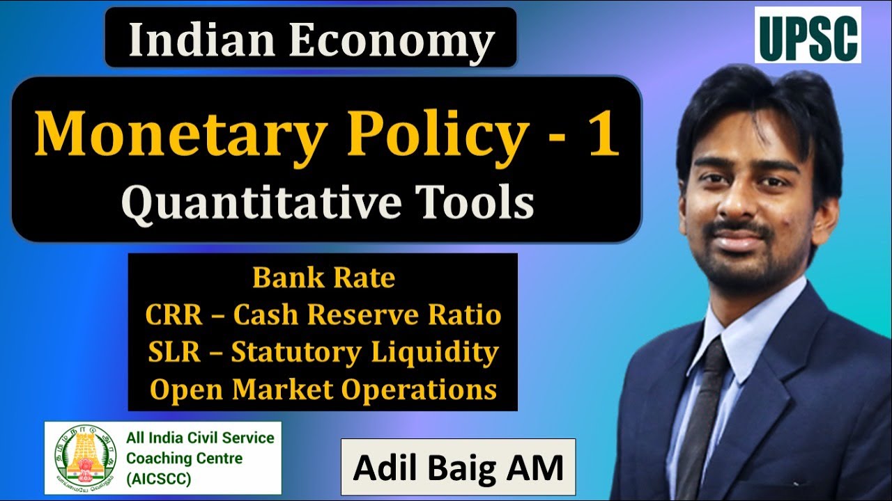 CRR, SLR, Bank Rate, OMO Policy 1 Indian Economy UPSC