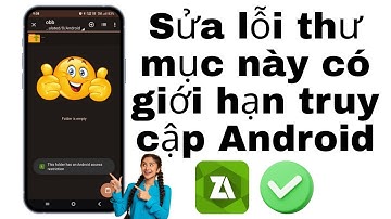 Hạn chế quyền truy cập thư mục Obb/data - Thư mục này có hạn chế quyền truy cập Android Zarchiver