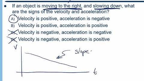 One Dimensional Motion  -  Concept Questions 1